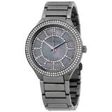 Michael Kors Accessories | Michael Kors Kerry Womens Pave Gunmetal-Tone And Mother-Of-Pearl Watch | Color: Gray | Size: Os