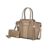 MKF Collection by Mia K. Women's Satchels Taupe - Taupe Eliana Vegan Leather Tote & Wallet