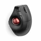 Kensington - Pro Fit Ergo Vertical Trackball Wireless Optical Mouse - Black and Red