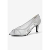 Women's Picaboo Pump by Easy Street in Silver Glitter (Size 7 1/2 M)