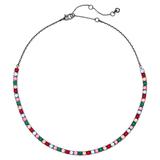 Kate Spade Jewelry | Kate Spade Shimmy Tennis Crystal Necklace | Color: Gray/Purple | Size: Os
