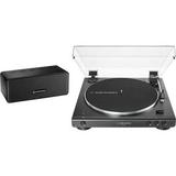 Audio-Technica Consumer AT-LP60XSPBT Fully Automatic Two-Speed Turntable and Bluetooth Speaker Bund AT-LP60XSPBT-BK