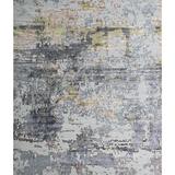 Gray Area Rug - Bokara Rug Co, Inc. Hand-Knotted High-Quality Beige & Area Rug Viscose/Wool in Gray, Size 96.0 W x 0.25 D in | Wayfair