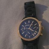 Michael Kors Accessories | Michael Kors Ritz Blue Dial Chronograph Navy Tortoise Acetate Ladies Watch Mk627 | Color: Blue/Gold | Size: Os