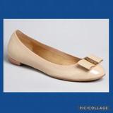 Kate Spade Shoes | Kate Spade Tock Patent Leather Bow Flats | Color: Tan | Size: 9
