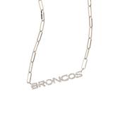 Women's BaubleBar Denver Broncos Paperclip Chain Necklace