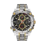 Bulova Men's Precisionist Two Tone Stainless Steel Chronograph Watch - 98B228, Multicolor