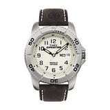 Timex Men's Expedition Watch with Brown Leather Band