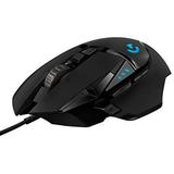 Logitech G502 Hero High Performance Wired Gaming Mouse Hero 16K Sensor 16 000 DPI RGB Adjustable Weights 11 Programmable Buttons On-Board Memory PC/Mac - Black