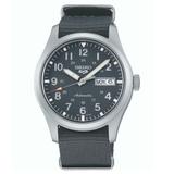 Seiko 5 Sports Field Watch Automatic Grey Dial Grey NATO Strap Mens Watch SRPG31K1
