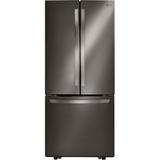 LG 21.8-cu ft French Door Refrigerator with Ice Maker (Black Stainless Steel) | LFCS22520D