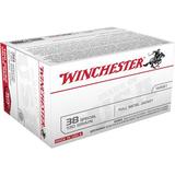 "Winchester USA Handgun .38 Special 130 Grain Full Metal Jacket Centerfire Pistol Ammo 100 Rounds"