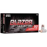 "CCI Ammunition Blazer Aluminum .40 S&W 165 Grain Full Metal Jacket Centerfire Pistol Ammo 50 Rounds"