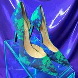 Jessica Simpson Shoes | Jessica Simpson | Claudette Stiletto Pumps (Worn) | Color: Blue/Green | Size: 8.5