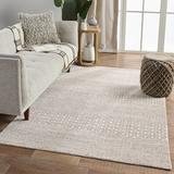 Gray Area Rug - Jaipur Living Rize Wagram Hand-Knotted Wool Area Rug in Oatmeal Wool in Gray, Size 60.0 W x 0.25 D in | Wayfair RUG138502