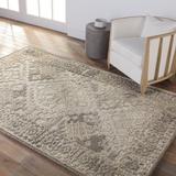 White Area Rug - Jaipur Living Ashey Handmade Tufted Wool Area Rug in Gray/Cream Wool in White, Size 60.0 W x 0.4 D in | Wayfair RUG154273