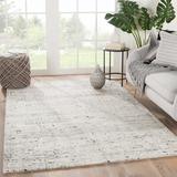 Gray Area Rug - Jaipur Living Cai Handmade Tufted Wool Ivory/Light Area Rug Wool in Gray, Size 60.0 W x 0.6 D in | Wayfair RUG145047