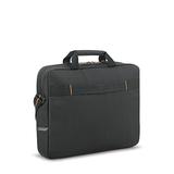 Solo New York Ace Slim 15.6" Laptop Briefcase, Black/Orange Polyester (UBN1014)