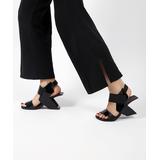 Jady Rose Women's Sandals Black - Black High-Heel Leather Sandal - Women
