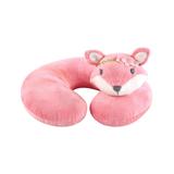 Hudson Baby Girls' Neck Pillows Miss - Pink Fox Animal Friend Plush Neck Pillow