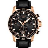 Tissot Supersport Chronograph Black and Rose Gold Watch - Black