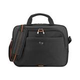 Solo� Ace Slim Briefcase For 15.6" Laptops, Black/Orange