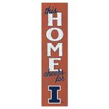 Illinois Fighting Illini 12'' x 48'' This Home Leaning Sign