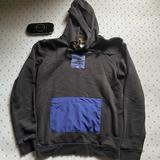 Adidas Shirts | Adidas Zip Pocket Hoodie Sweatshirt | Color: Black/Blue | Size: M