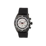 Morphic Mens M53 Series Leather-Band Watch Silver/Black MPH5304