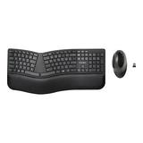 Kensington Pro Fit K75406US Wireless Ergonomic Keyboard and Mouse Combo, Black | Quill