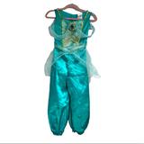 Disney Costumes | Disney Halloween Jasmine Toddler Girl Halloween Costume 3t-4t | Color: Blue/Green | Size: Osg