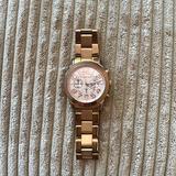 Michael Kors Accessories | Michael Kors Mk5727 Women's Mercer Rose Gold-Tone Stainless Steel Bracelet Watch | Color: Gold | Size: Os