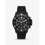 Oversized Everest Black-tone And Silicone Watch