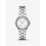 Michael Kors Mini Lennox Pavé Silver-Tone Watch Silver One Size
