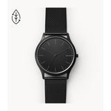 Jorn Three-hand, Black-tone Stainless Steel Watch