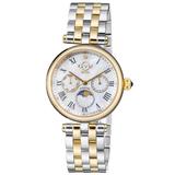 Florence Watch Mother Of Pearl Dial Two Tone Yellow Gold Stainless Steel Bracelet