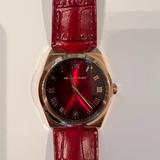 Michael Kors Accessories | Michael Kors Channing Red Dial - Watch Mk 2357 | Color: Gold/Red | Size: Os