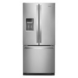 Whirlpool 19.7-cu ft French Door Refrigerator with Ice Maker (Fingerprint Resistant Stainless Steel) | WRF560SEHZ