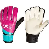 DSG Youth Ocala Logo Soccer Goalkeeper Gloves, Boys', Size 4, Pink/Teal/White