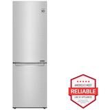 LG 12.0 cu. ft. Apartment Size Refrigerator with Ice Maker - PrintProof Stainless Steel, Bottom Freezer Refrigerators | P.C. Richard & Son