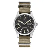 Seiko Men's 5 Sports Stainless Steel Black Dial Watch - SRPG35, Size: Large, Beig/Green
