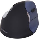 Evoluent VerticalMouse 4 Right Wireless - Optical - Wireless - Radio Frequency - 2.40 GHz - Black - 1 Pack - USB - Scroll Wheel - 6 Button(s) - 6 Prog