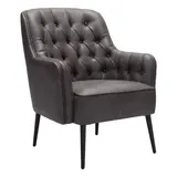 Zuo Modern Tasmania Accent Chair, Black