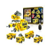 USA Toyz Toy Cars and Trucks Yellow - Yellow Truck Bots Construction Truck Set