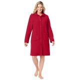Plus Size Women's Fleece Robe by Only Necessities in Classic Red (Size 4X)