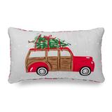 Martha Stewart Rectangular Lumbar Cushion Polyester/Polyfill/Cotton in Brown, Size 14.0 H x 24.0 W in | Wayfair MSHW-PLO-DP40-01