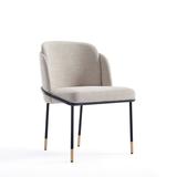Flor Fabric Dining Chair in Wheat - Manhattan Comfort DC052-WT