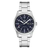 Seiko Men's 5 Sports Stainless Steel Blue Dial Watch - SRPG29, Size: Large, Silver