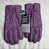 Lululemon Athletica Accessories | Lululemon City Keeper Gloves Nwt Lxl Purple Black (Htgt) *Fleece Lined | Color: Black/Purple | Size: Lxl