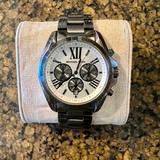 Michael Kors Accessories | Michael Kors Mens Gunmetal Ion-Plated Bradshaw Watch | Color: Black/Gray | Size: Os